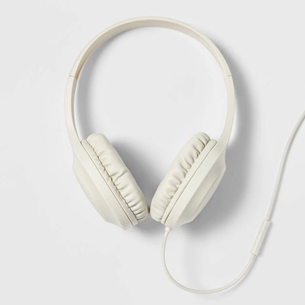 NEW Wired Banded Over Ear Headphones with Microphone heyday™ White